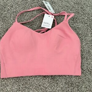 Lululemon like a cloud longline  Pink Tide Sports Bra Seamless Comfort